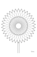 Bloemen mandala kleurplaat 7